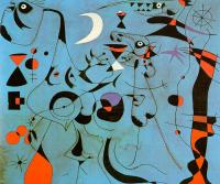 Miro, Joan - Personages in the Night Guided by the Phosphorescent Tracks of Snails